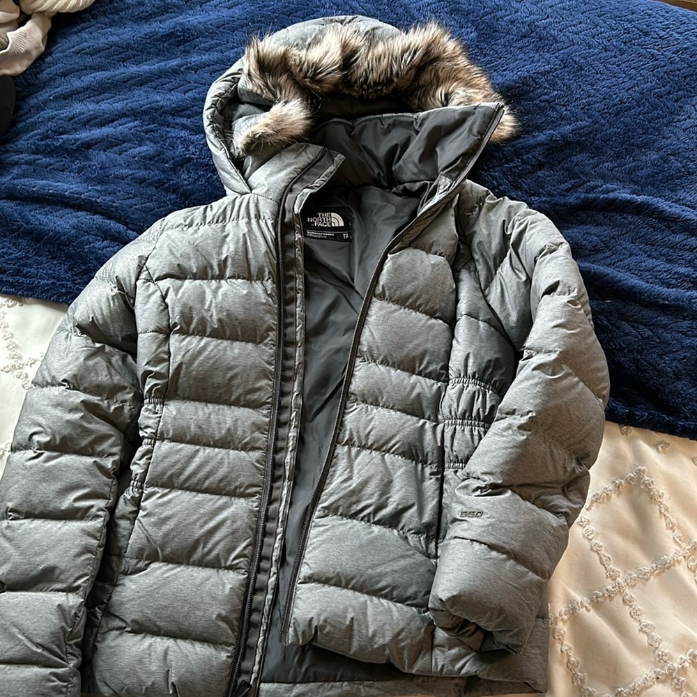 The North Face grey women’s winter coat/puffer size XS